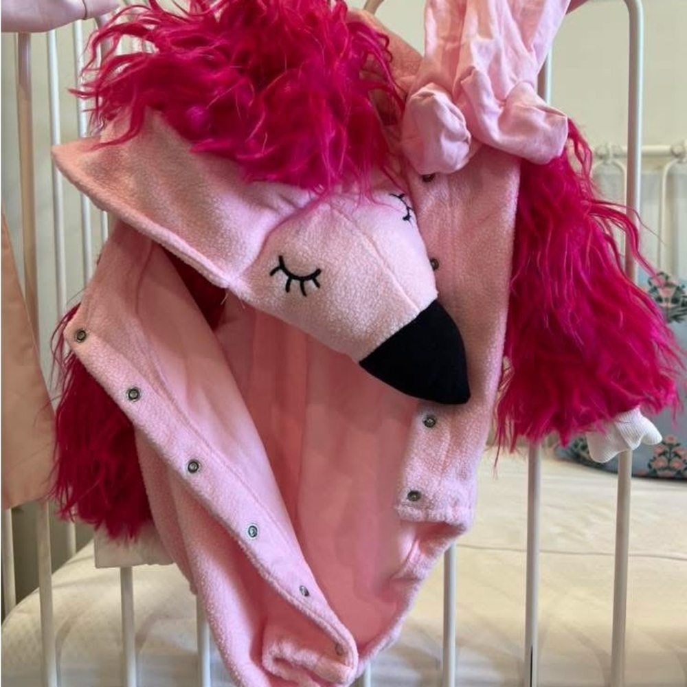 Pink Flamingo Costume with Hood
